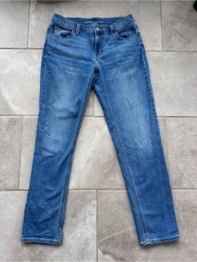 Old Navy Blue Straight-Leg Women's Jeans